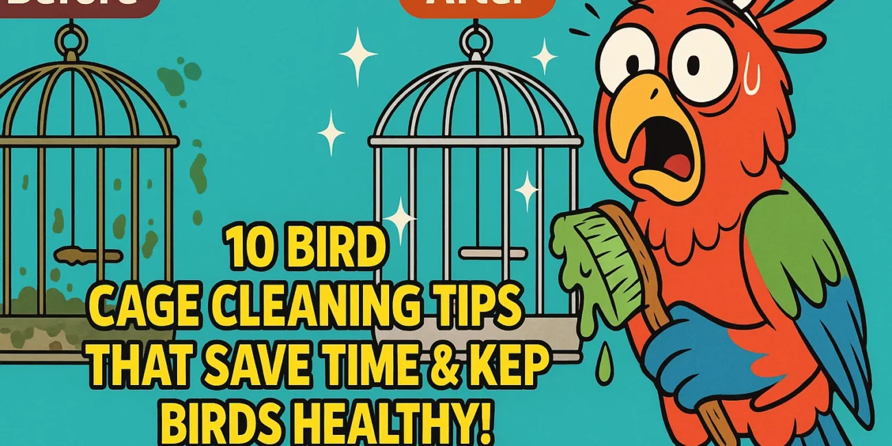 10 life-changing bird cage cleaning tips that save time and protect bird health - before/after transformation
