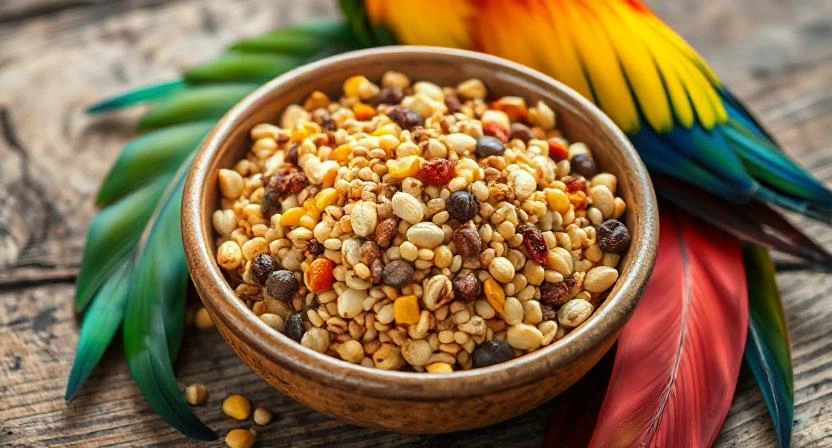 Premium seed mix for pet birds
